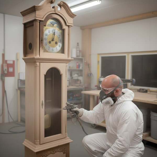 Aérogommage d'une horloge dans le maine et loire