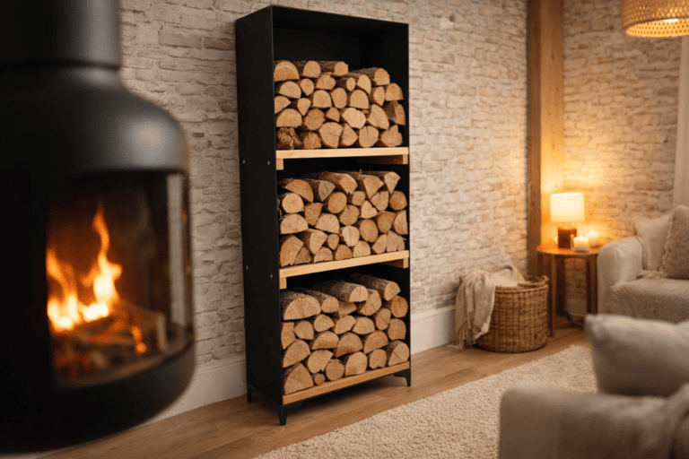 range-bûches sur mesure