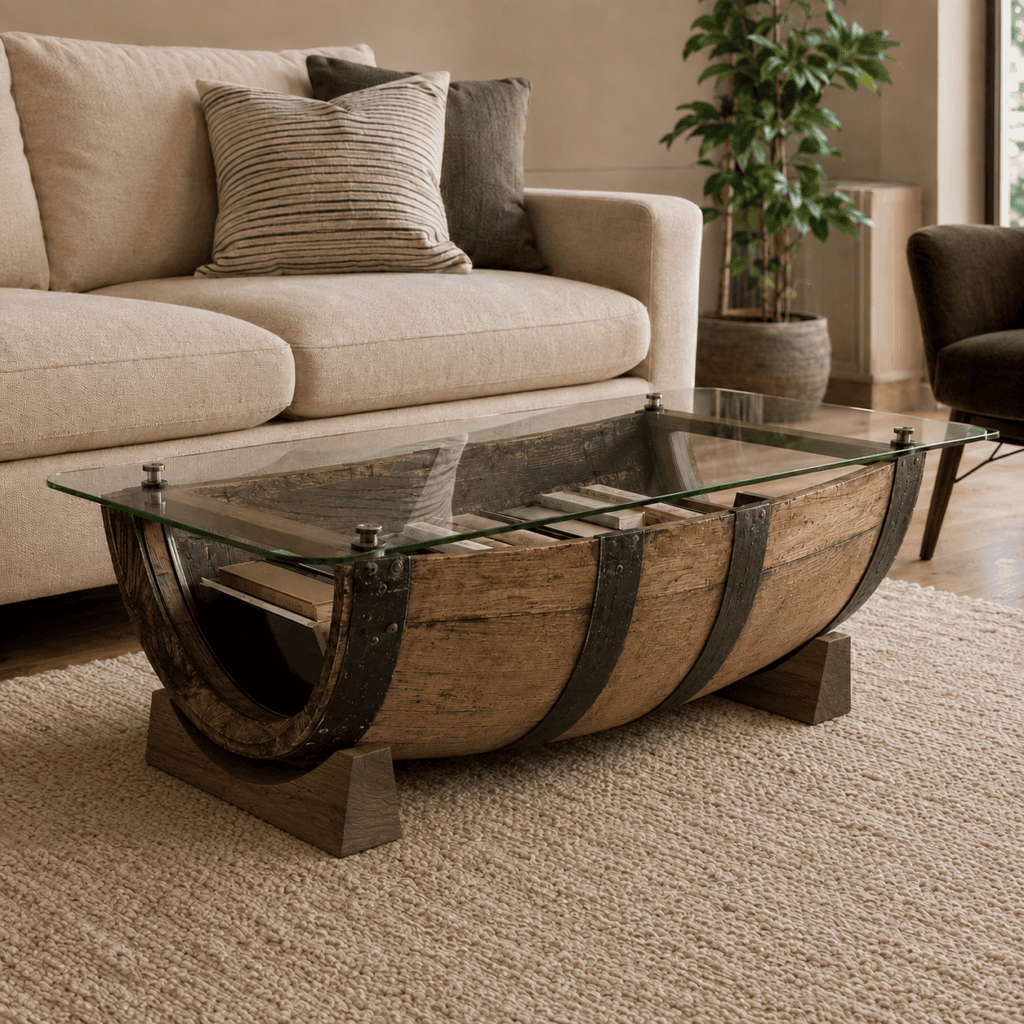 Table basse tonneau 2