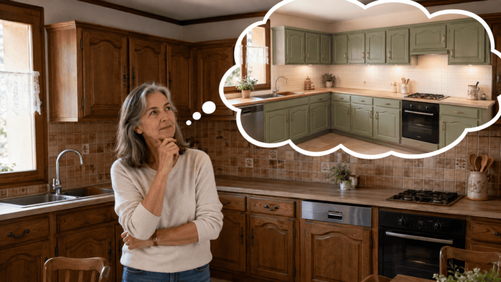 renouveler une cuisine rustique