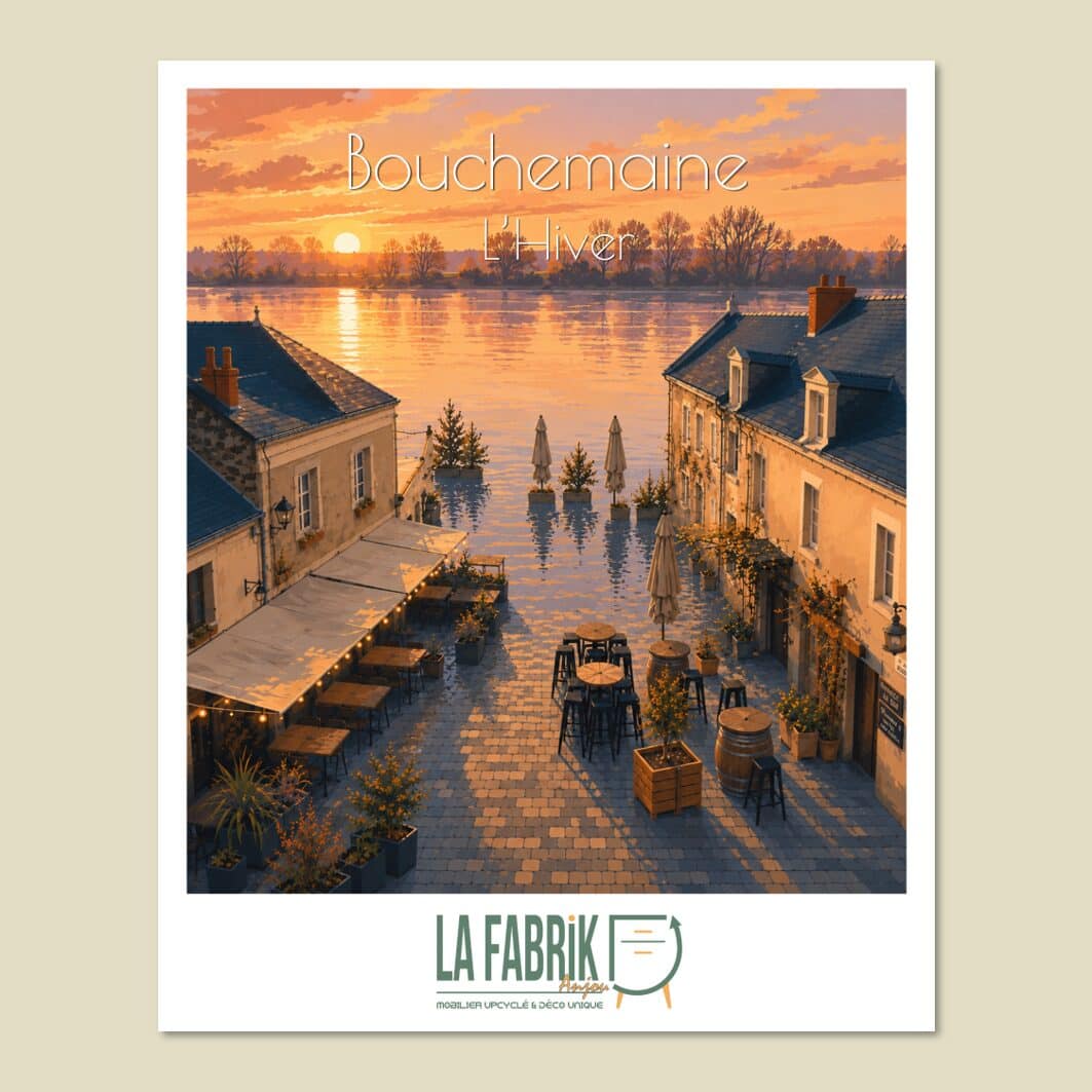 Affiche Bouchemaine Hiver place Ruzebouc à La Pointe