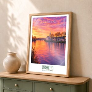 Affiche Chalonnes-sur-Loire dans une décoration intérieure