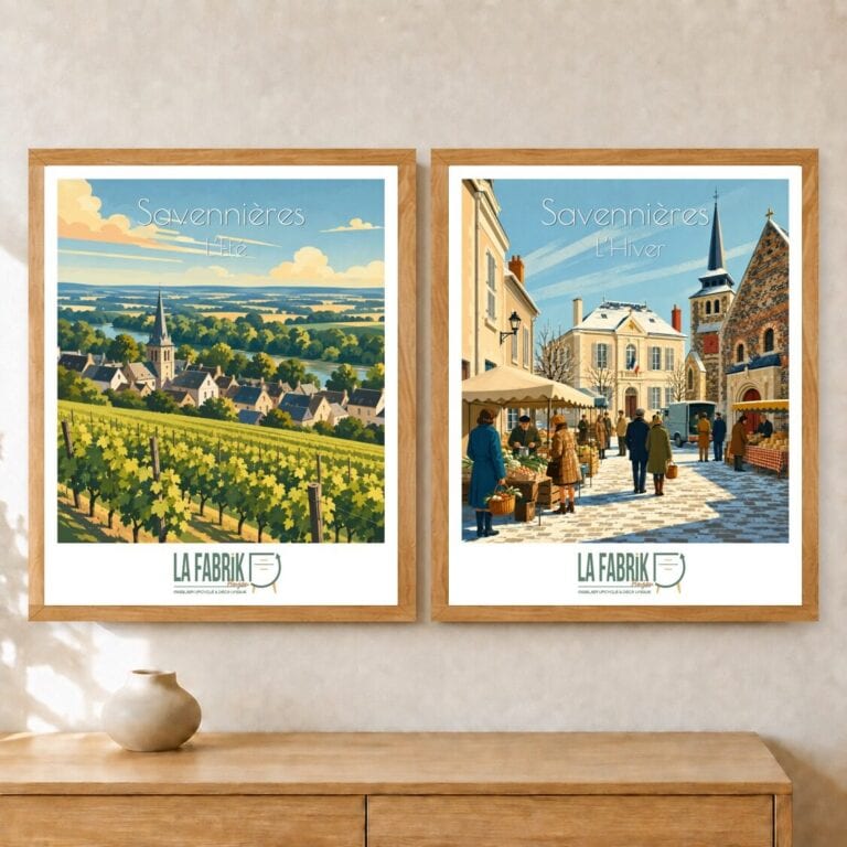 Affiche Savennières l'été