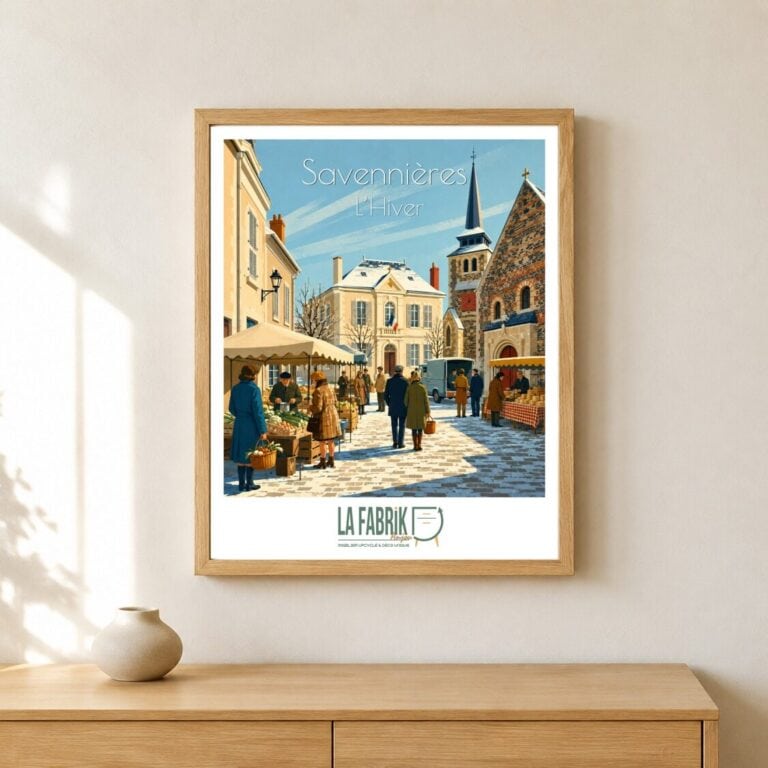 Affiche Savennières l'hiver